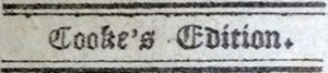 Cooke's Edition