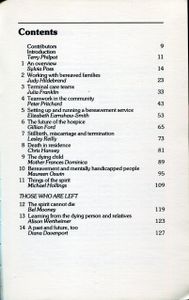 Last Things: Social Work with the Dying and Bereaved