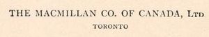 The Macmillan Company of Canada Ltd