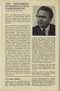 ASW - Phänomene außersinnlicher Wahrnehmung