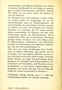 Männerbekanntschaften: Freimütige Protokolle