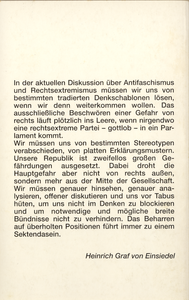 Wer redet da von Entwarnung? - Texte zum Rechtsextremismus