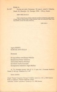 Kortas Ant Stalo