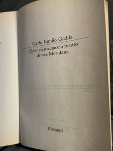 Quer pasticciaccio brutto de via Merulana