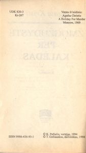 Žmogžudystė Per Kalėdas