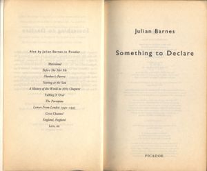 Something to Declare