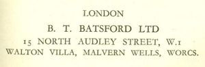 B. T. Batsford Ltd.