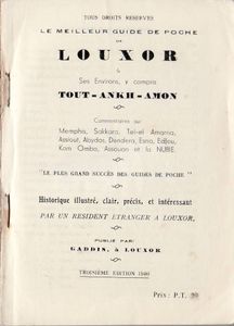 Luxor, Thèbes, ainsi que Memphis et le Sakkarah jusqu'à la Nubie