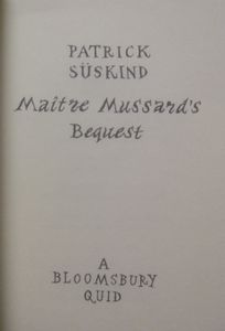 Maître Mussard's Bequest