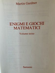 Enigmi e giochi matematici - Volume 3°