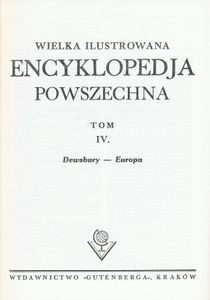 Encyklopedja Powszechna Wydawnictwa Gutenberga (Tom 4: Dewsbury do Europa)