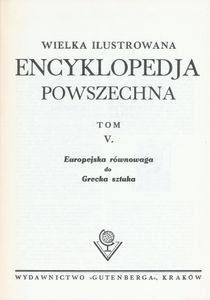 Encyklopedja Powszechna Wydawnictwa Gutenberga (Tom 5: Europejska Równowaga do Grecka Sztuka)