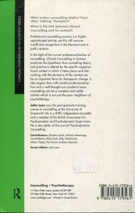 Clinical Counselling in Context: An Introduction