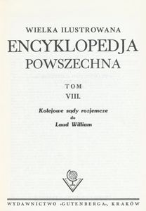 Encyklopedja Powszechna Wydawnictwa Gutenberga (Tom 8: Kolejowe Sądy Rozjemcze do Laud William)
