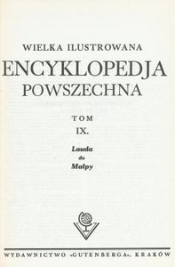 Encyklopedja Powszechna Wydawnictwa Gutenberga (Tom 9: Lauda do Małpy)