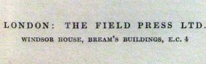 The Field Press Ltd.
