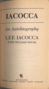 Iacocca: An Autobiography