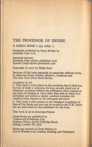 The Professor of Desire