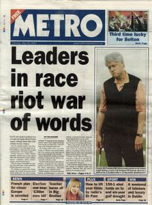 Metro (Tuesday, 29 May, 2001)