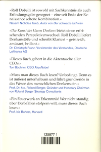 Die Kunst des klaren Denkens: 52 Denkfehler die Sie besser anderen überlassen