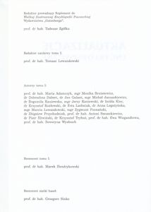 Aktualizacje Encyklopedyczne (Tom 1: Literatura - Teatr)