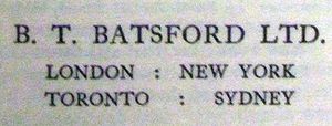 B. T. Batsford Ltd.