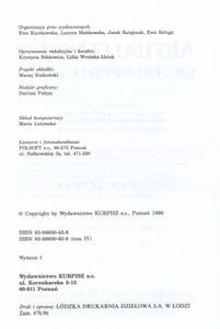 Aktualizacje Encyklopedyczne (Tom 4: Kultura - Sztuka)