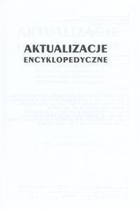 Aktualizacje Encyklopedyczne (Tom 4: Kultura - Sztuka)