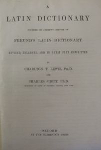 A Latin Dictionary