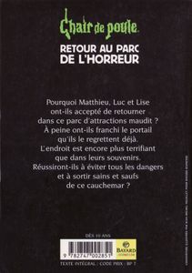 Chair de Poule (#62): Retour au parc de l'horreur