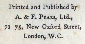 A. & F. Pears, Ltd.