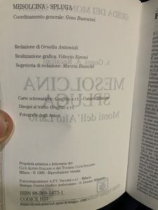 Guida dei Monti d'Italia - Mesolcina Spluga. Monti dell'Alto Lario.