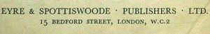 Eyre & Spottiswoode (Publishers) Ltd.