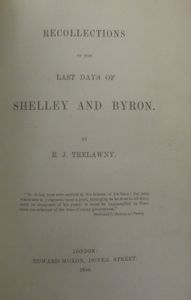 Recollections of the Last Days of Shelley and Byron
