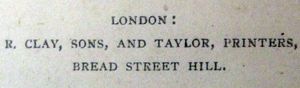 R. Clay, Sons, and Taylor