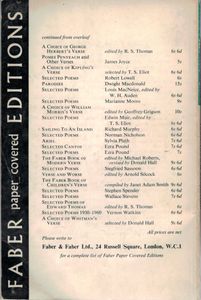 Poems 1950-1966: A Selection