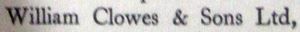 William Clowes and Sons Ltd