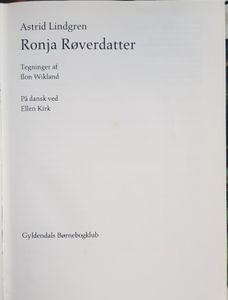 Ronja Røverdatter