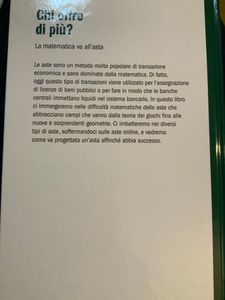 Chi offre di più? La matematica va all'asta