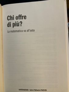 Chi offre di più? La matematica va all'asta