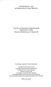 Tod eines Punk