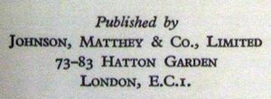 Johnson, Matthey & Co., Limited
