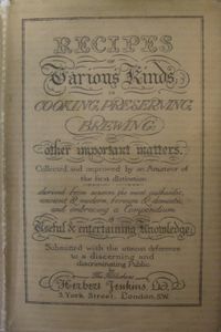 The Old Master Cookery Book