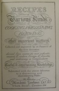 The Old Master Cookery Book