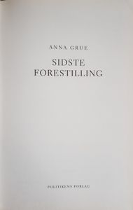 Sidste forestiling