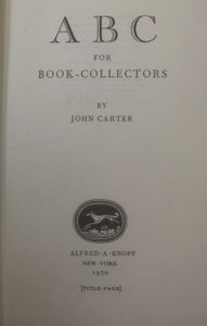 ABC for Book-Collectors