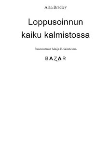 Loppusoinnun kaiku kalmistossa