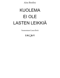Kuolema ei ole lasten leikkiä