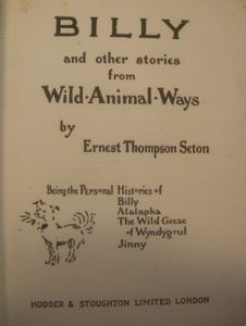 Billy and other stories from Wild Animal Ways