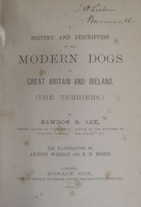 A History and Description of Modern Dogs of Great Britain and Ireland; (The Terriers.)
